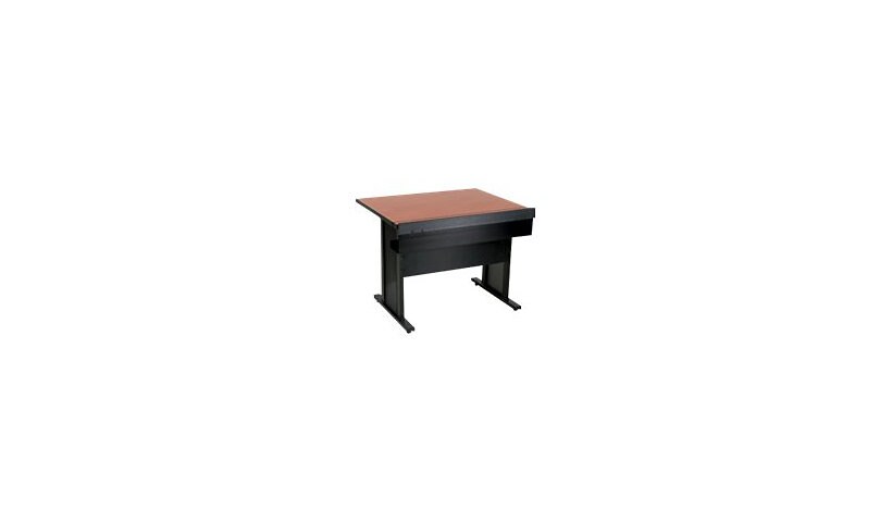 Spectrum Evolution Computer Desk - table - rectangular - black, wild cherry