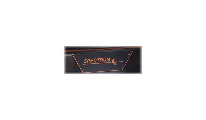 Spectrum Media Director V2 - lectern logo panel - dark gray