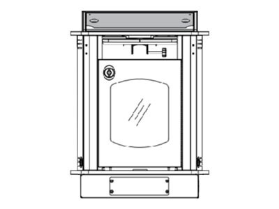 Spectrum 42" LINK Lectern Cabinet w/standart Toe kick - lectern