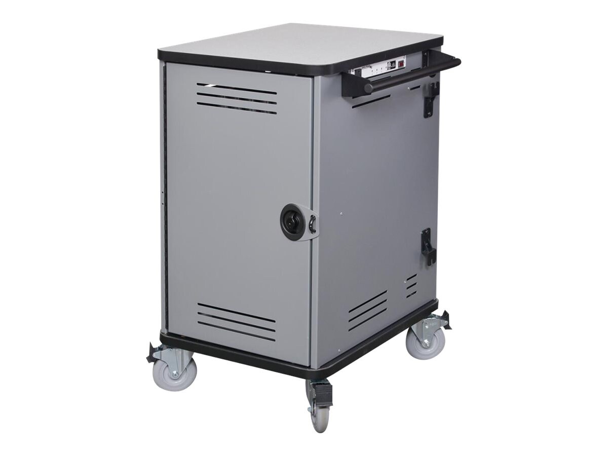 Spectrum Pro20 Notebook Cart - cart - with 5" Balloon Wheels, eLogix Timer