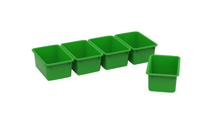 Spectrum - storage bin - green (pack of 5)