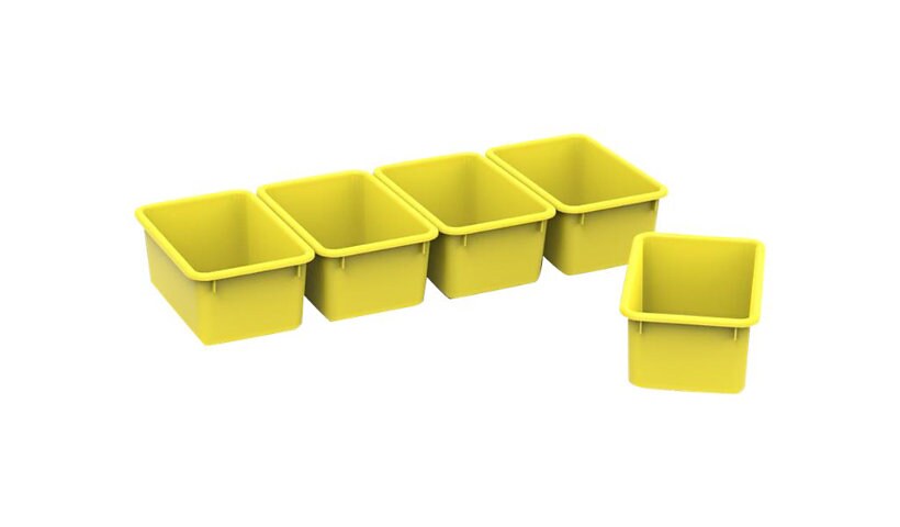 Spectrum - storage bin - yellow (pack of 5)