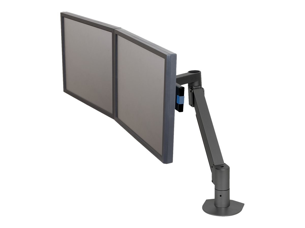 Spectrum Dual Flat Panel Monitor Arm bracket - adjustable arm - for 2 monitors - black
