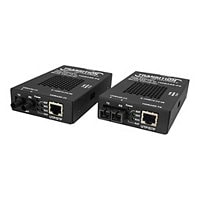 Transition Networks Stand-Alone - fiber media converter - 100Mb LAN