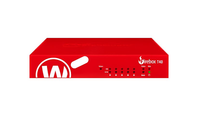 WatchGuard Firebox T40-W - dispositif de sécurité - Wi-Fi 5, Wi-Fi 5 - avec Basic Security Suite de trois ans