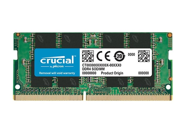 Crucial - DDR4 - module - 16 GB - SO-DIMM 260-pin - 3200 MHz / PC4-25600 -  unbuffered
