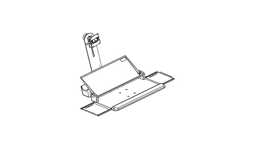 GCX VHM Folding L-Bracket - mounting component - for LCD display / keyboard / mouse