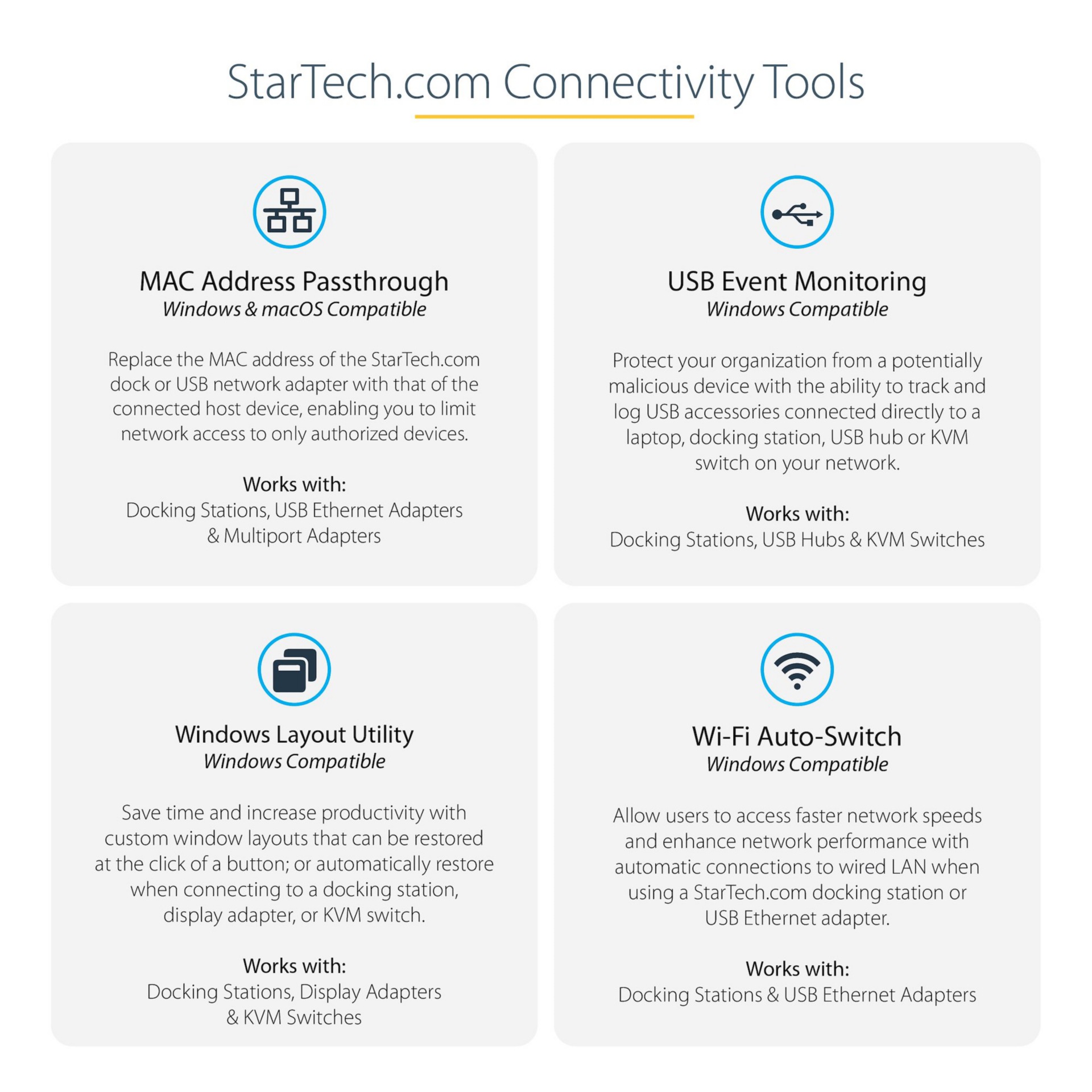 Thumbnail 7 of 7 for StarTech.com USB-C Multiport Adapter, USB 3.1 Gen 2 Type-C Mini Dock, USB-C to 4K HDMI or 1080p VGA, 10Gbps USB-A & TAA