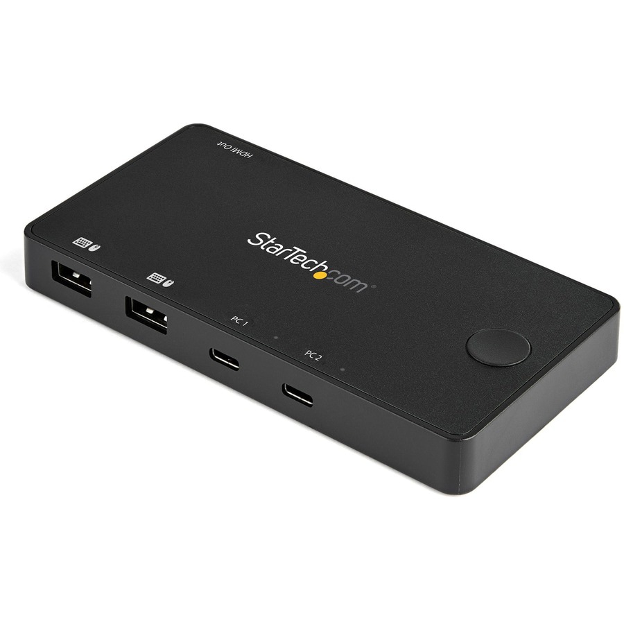 StarTech.com 2 Port USB C KVM Switch - UHD 4K 60Hz HDMI w/USB Type C Cables