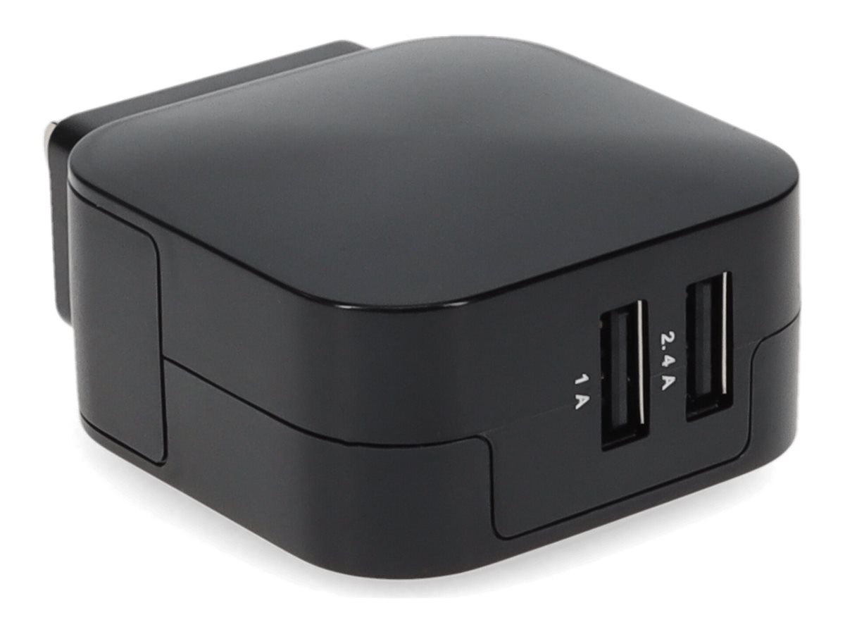 Proline Wall Plug to 2x USB 5v 3.4A for US Black