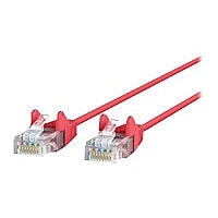 Belkin Cat6 15ft Slim 28 AWG Red Ethernet Patch Cable, UTP, Snagless, Molded, RJ45, M/M, 15'