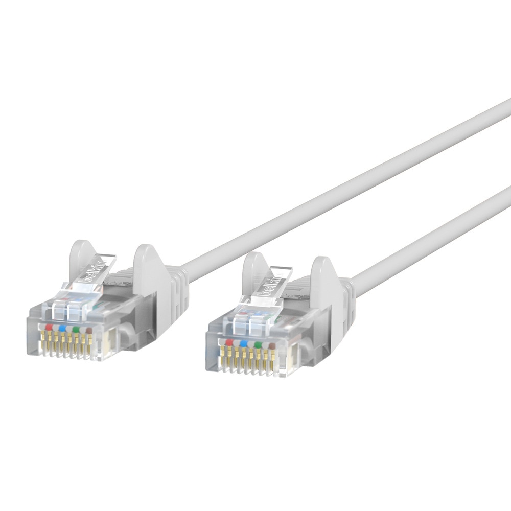 Belkin Slim - patch cable - 6.1 m - white