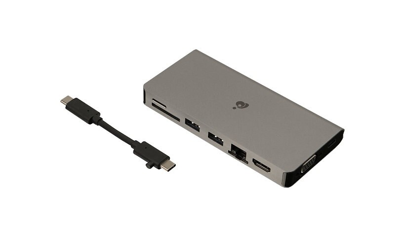 IOGEAR USB-C Pocket Dock with Power Delivery 3.0 - docking station - USB-C