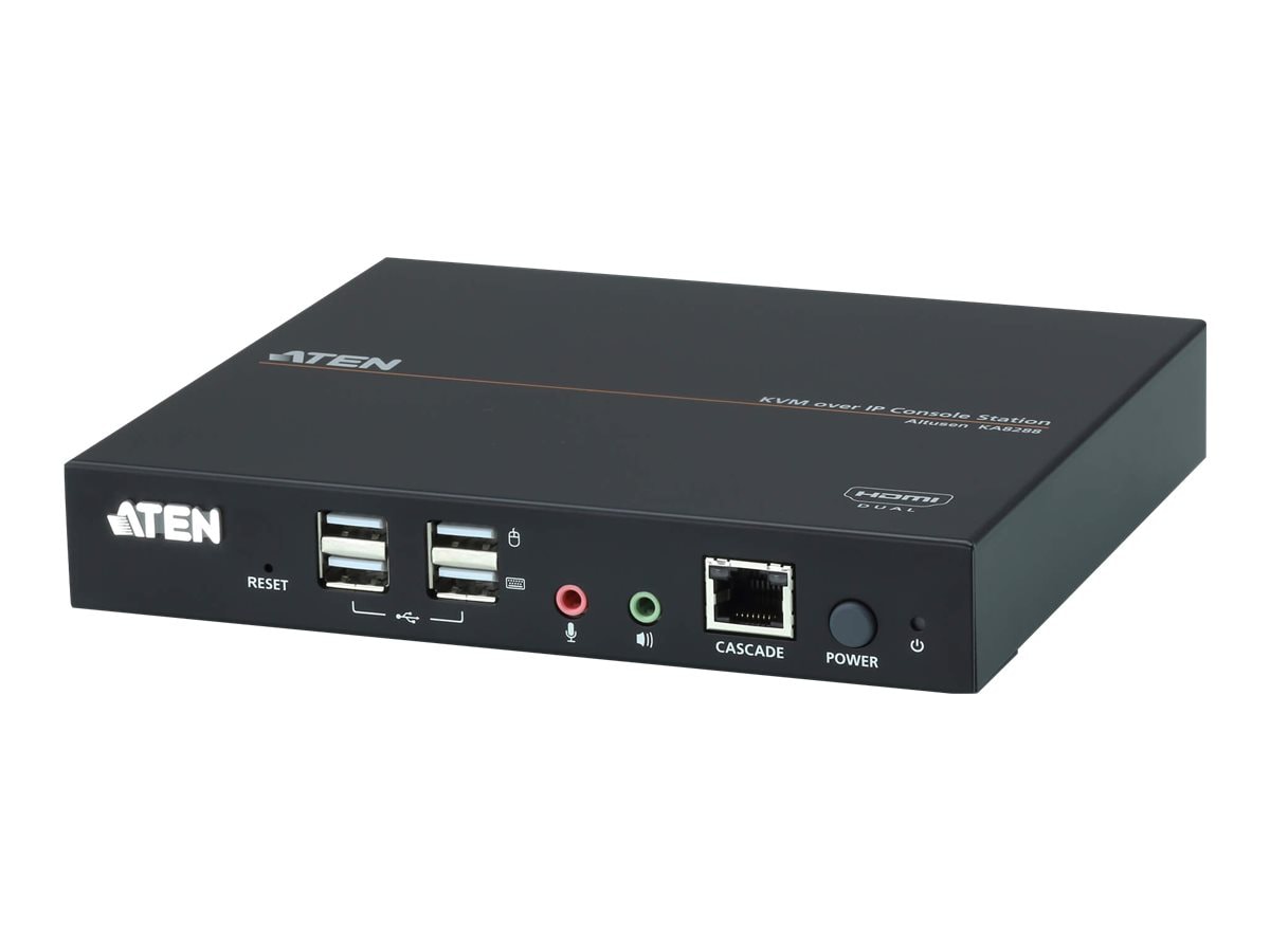 ATEN Dual HDMI KVM over IP Console Station KA8288 - KVM / audio extender