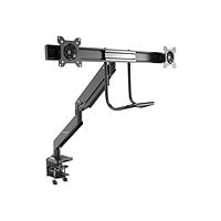 StarTech.com Desk Mount Dual Monitor Arm with USB & Audio, Slim Dual Monitor VESA Mount up to 32" (17.6lb/8kg) Displays,