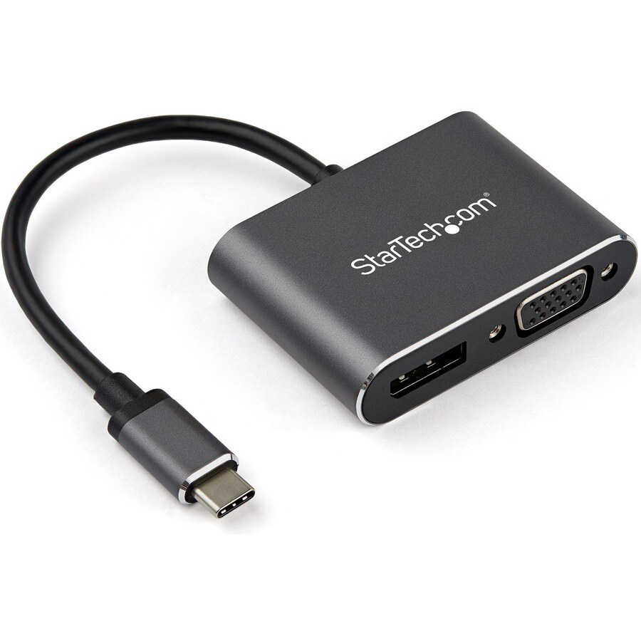 StarTech.com USB C Multiport Video Adapter - USB-C to 4K 60Hz DP or VGA