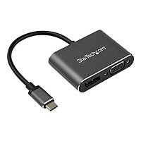 StarTech.com USB C Multiport Video Adapter - USB-C to 4K 60Hz DP or VGA