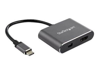StarTech.com USB C Multiport Video Adapter - 4K 60Hz USB-C to HDMI 2,0 or Mini DisplayPort 1,2 Monitor Display Adapter -