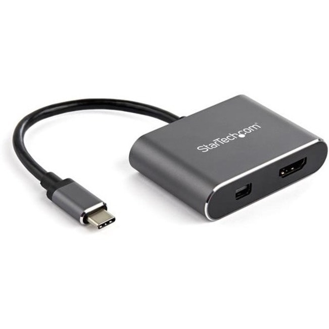 StarTech.com USB C to Mini DisplayPort/HDMI 2.0 Multiport Adapter 4K 60Hz