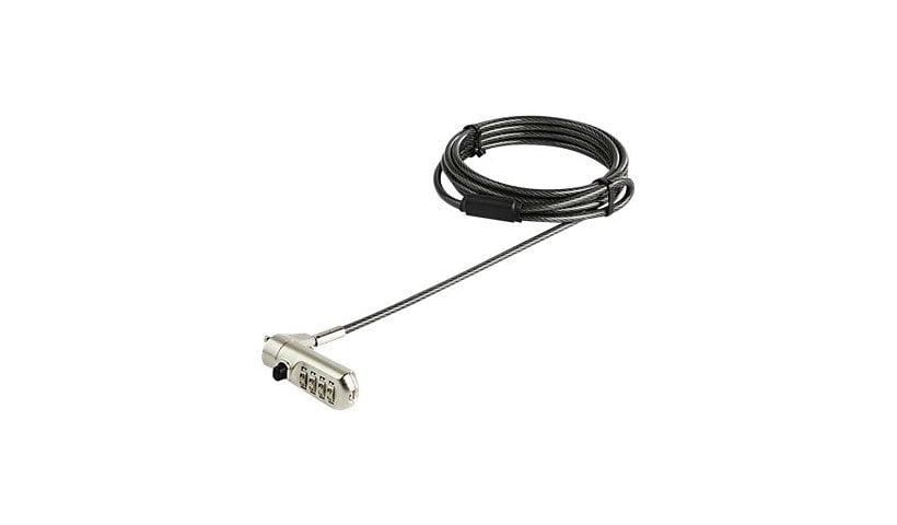 StarTech.com 6.5ft Laptop Cable Lock for Nano Slot Computer/Tablet/Device - Anti-Theft 4 Digit Combination Security