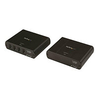 StarTech.com 4 Port USB 2.0 Extender over Ethernet/IP Network Hub - up to 330ft (100m) - USB over Gigabit LAN or Direct