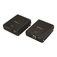 StarTech.com USB 2.0 Extender over Cat5e or Cat6 Ethernet Cable - 330ft/100m USB 2.0 Extender Adapter Kit w/ ESD & Metal
