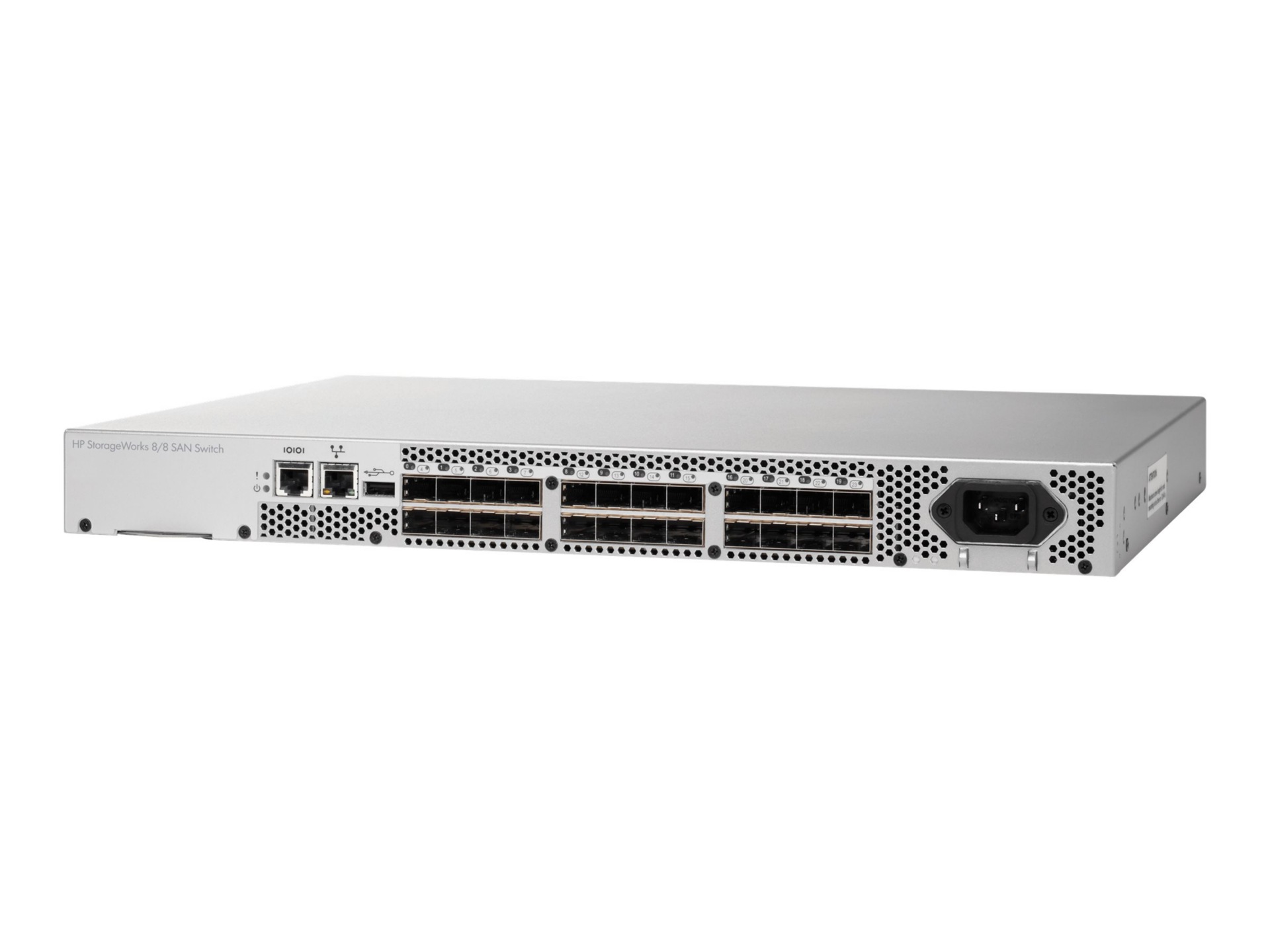 HPE 8/8 (8) Full Fabric Ports Enabled SAN Switch - switch - 8 ports - managed - rack-mountable