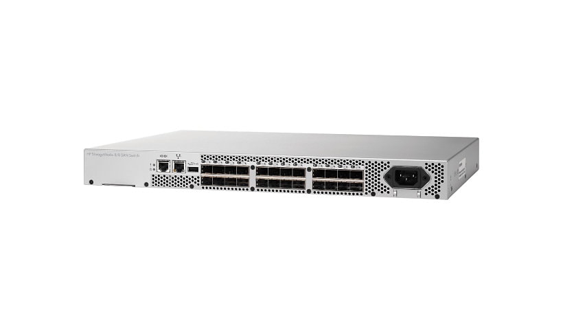 HPE 8/8 (8) Full Fabric Ports Enabled SAN Switch - switch - 8 ports - managed - rack-mountable