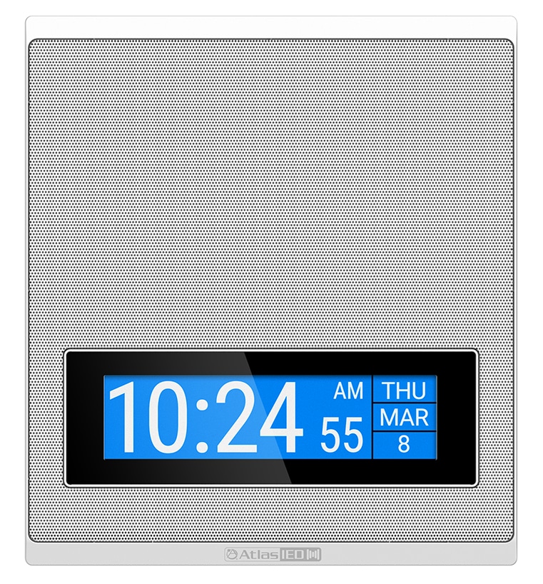 AtlasIED PoE+ Indoor Wall Mount IP Speaker with LCD Display and Talkback Mi