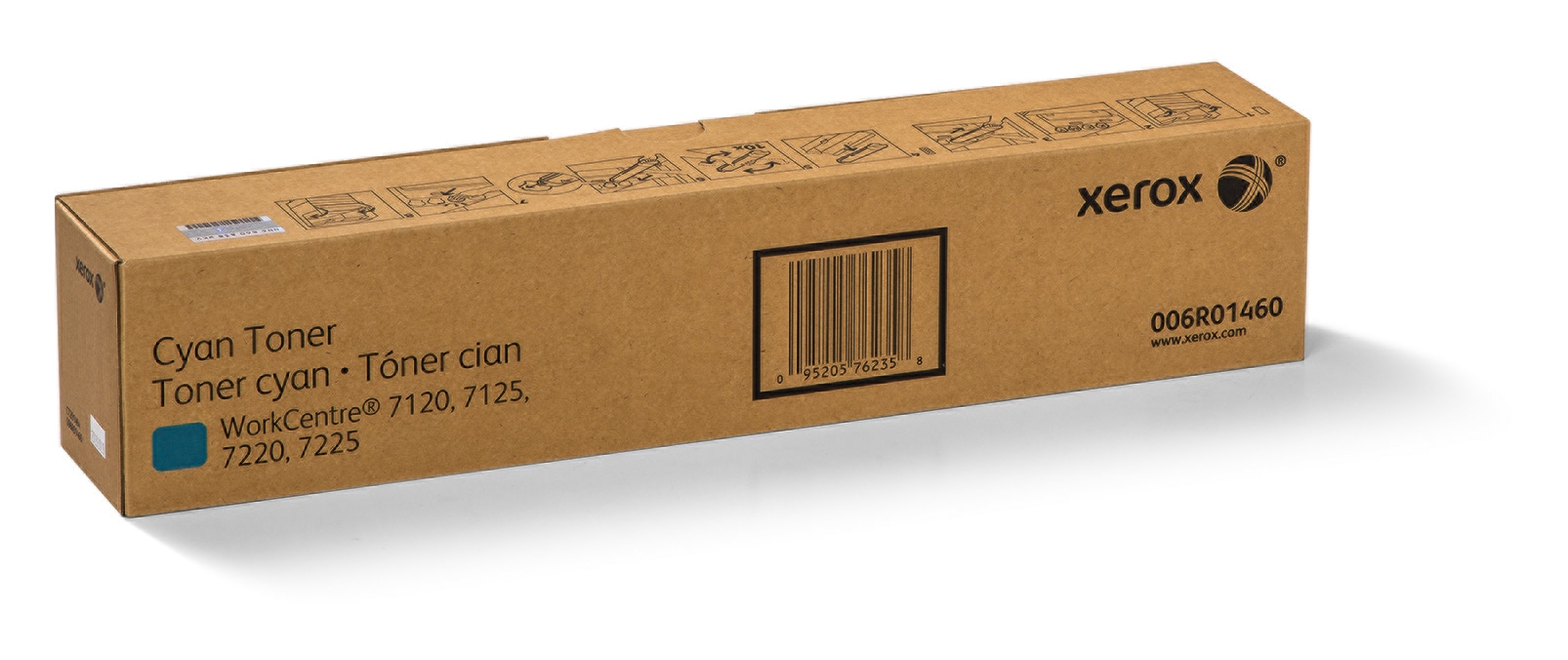 Xerox - cyan - original - toner cartridge