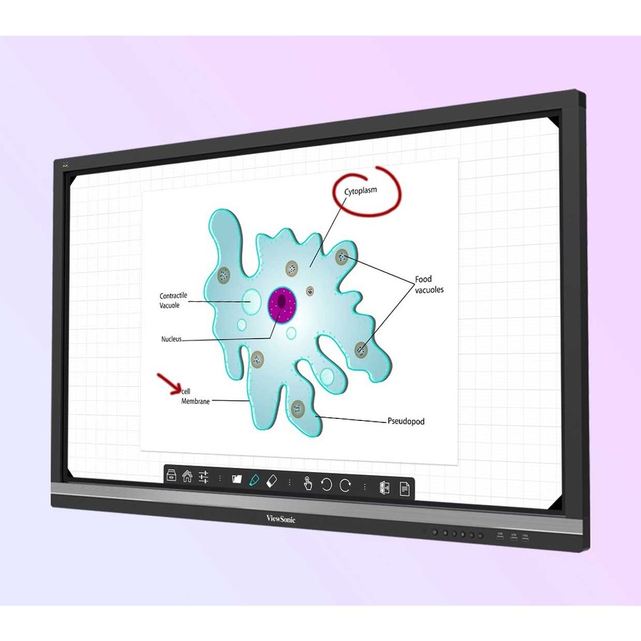 Thumbnail 3 of 5 for ViewSonic ViewBoard IFP9850-E4 - 4K Interactive Display with WiFi Adapter and Slim Trolley Cart - 350 cd/m2 - 98"