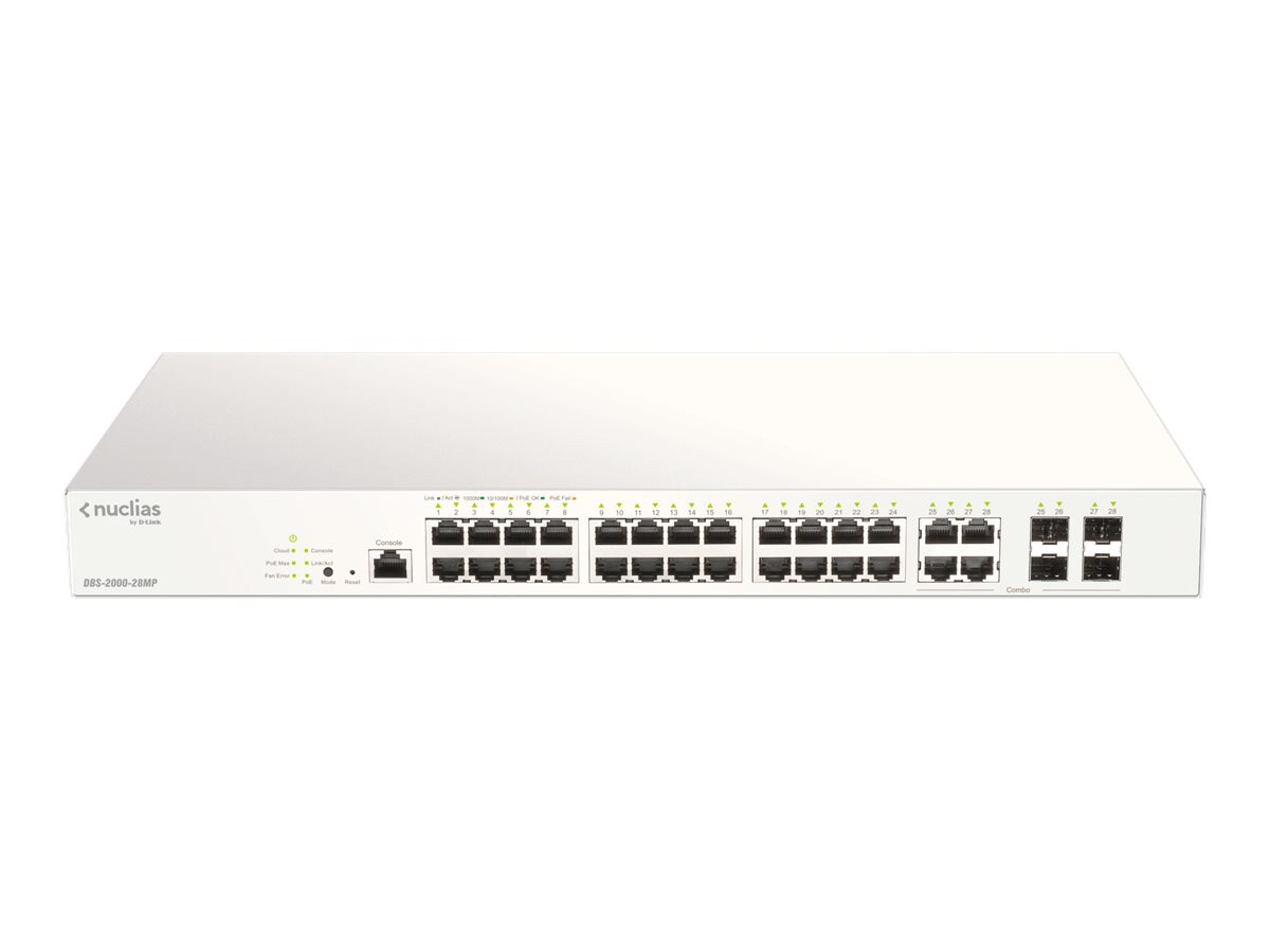 D-Link Nuclias Cloud-Managed DBS-2000-28MP - switch - 28 ports