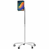 CTA Heavy Duty Medical Mobile Floor Stand for 7-13" Tablets  - White