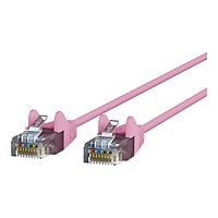 Belkin Cat6 3ft Slim 28 AWG Pink Ethernet Patch Cable, UTP, Snagless, Molded, RJ45, M/M, 3'