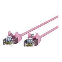 Belkin Cat6 5ft Slim 28 AWG Pink Ethernet Patch Cable, UTP, Snagless, Molded, RJ45, M/M, 5'
