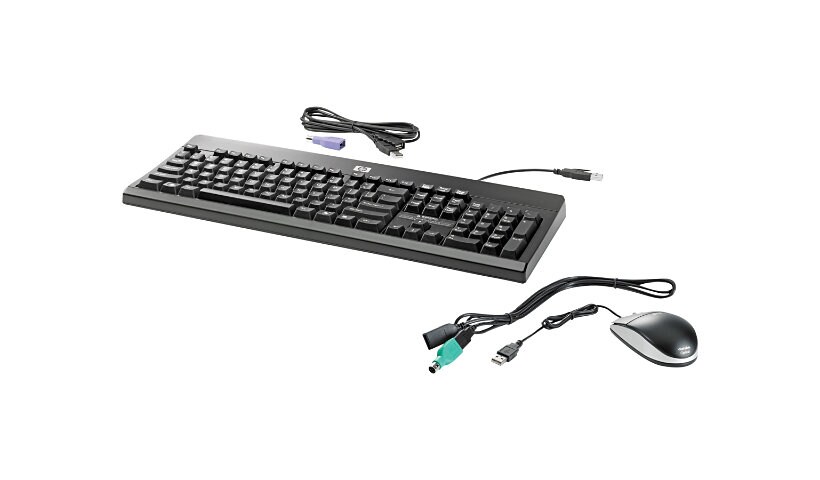 HP Washable - keyboard and mouse set