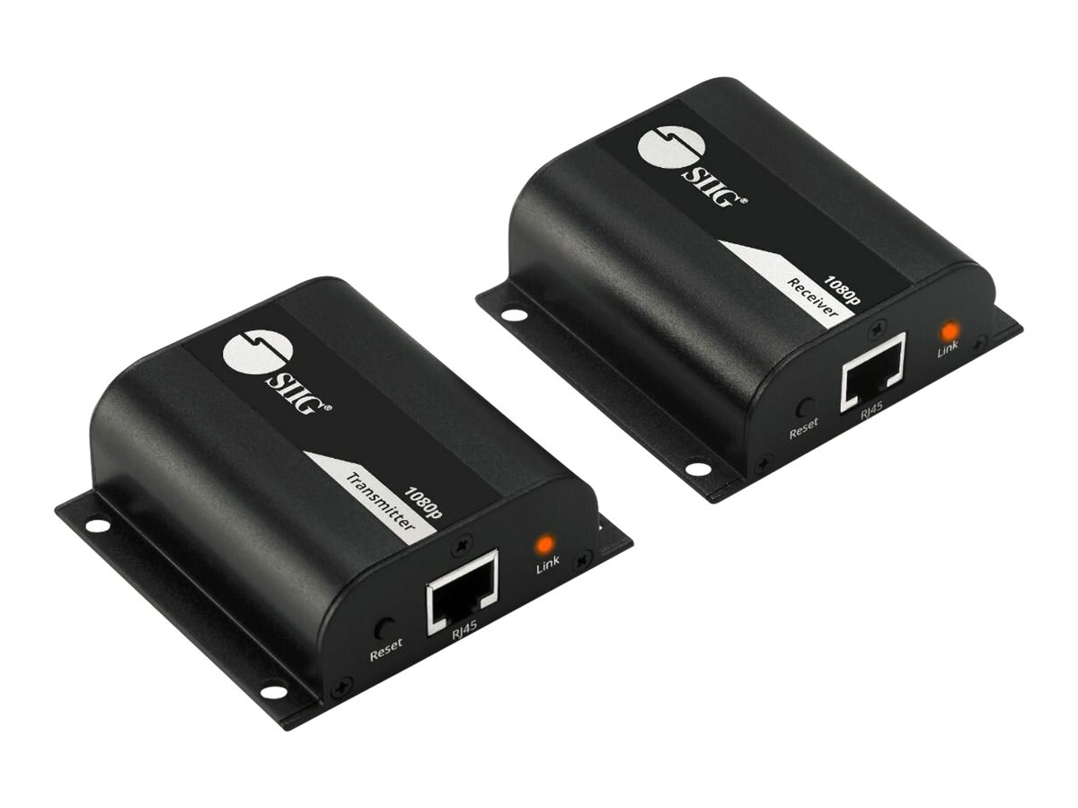 SIIG Full HD HDMI Extender with IR - transmitter and receiver - video/audio