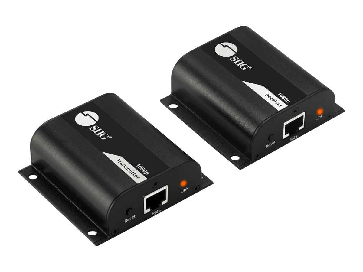 SIIG Full HD HDMI Extender with IR - transmitter and receiver - video/audio/infrared extender - HDMI