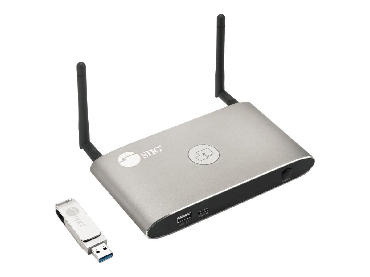 SIIG Dual View Wireless Media Presentation Switch Gateway - presentation server - Wi-Fi 5, Wi-Fi 5