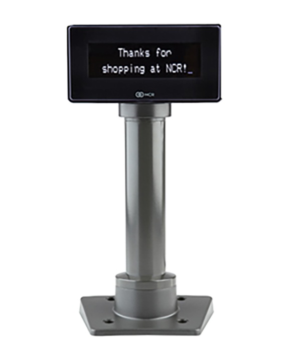 NCR RealPOS 2x20 Customer Display - Black