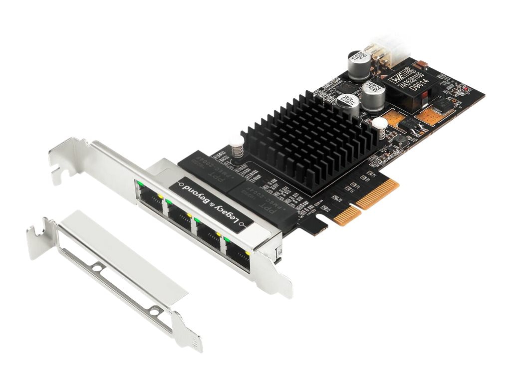 Thumbnail 2 of 4 for SIIG 4-Port Gigabit Ethernet with POE PCIe Card - Intel 350 - network adapter - PCIe 2.1 x4 - Gigabit Ethernet (PoE+) x