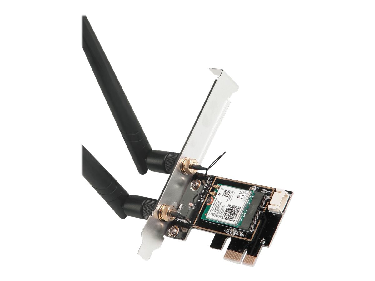 SIIG WiFi 6 Dual Band Ethernet PCIe Card - AX3000 - network adapter - PCIe 2.1
