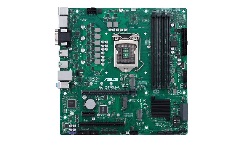 Asus Pro Q470M-C/CSM - motherboard - micro ATX - LGA1200 Socket - Q470
