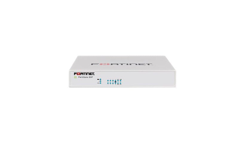 Fortinet FortiGate 80F - dispositif de sécurité - avec 1 an 24x7 de FortiCare et FortiGuard Unified (UTM) Protection