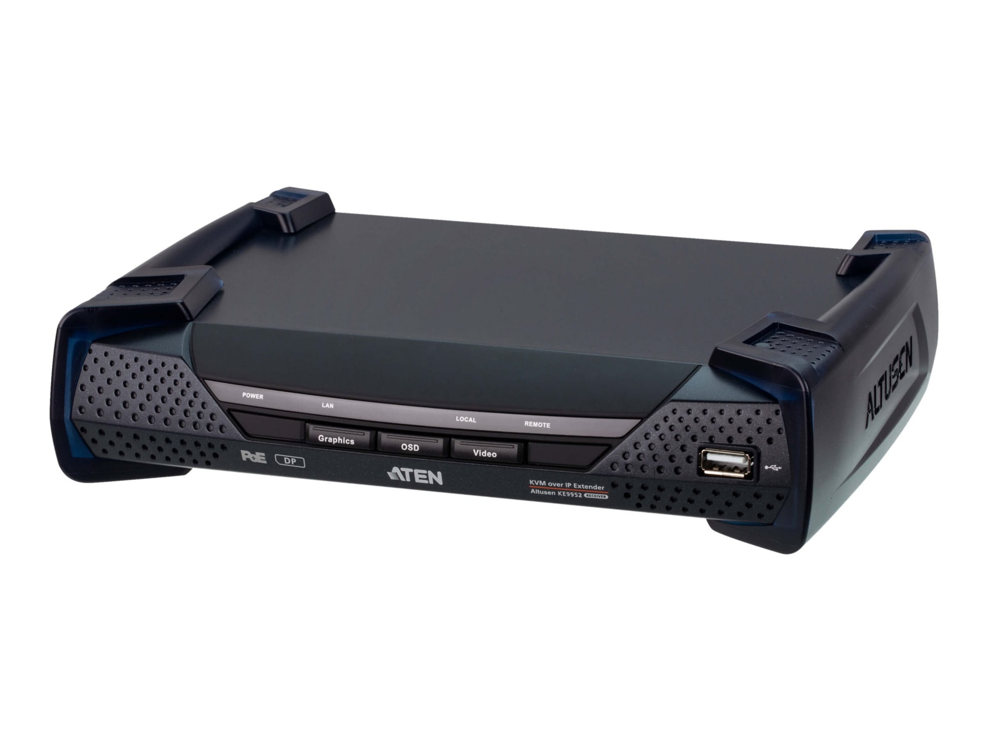 ALTUSEN KE9952R 4K DisplayPort Single Display KVM over IP Receiver with PoE