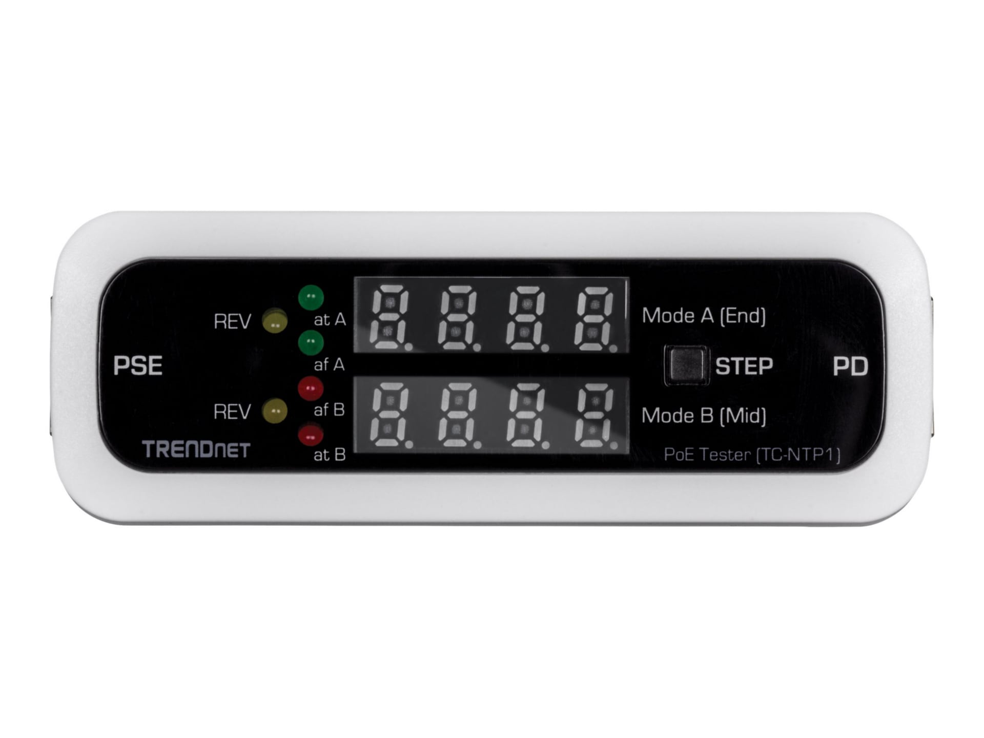 TRENDnet Inline PoE Tester, TC-NTP1, Tests 4PPoE, PoE+, PoE & Passive PoE Technology, Wattage, Voltage, Amperage,