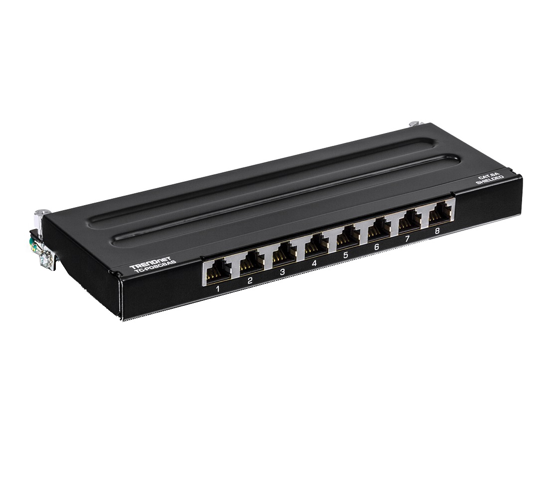 TRENDnet TC-P08C6AS - patch panel - 0.5U