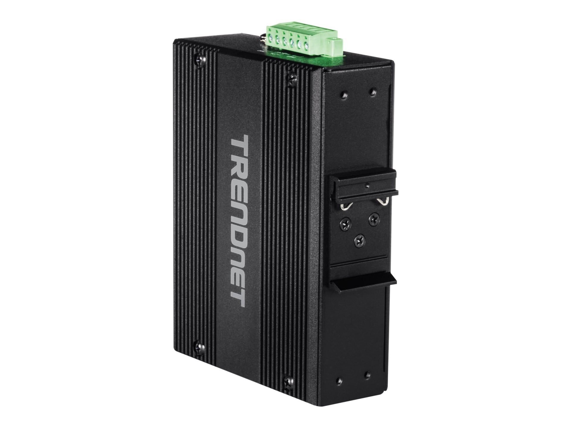 TRENDnet 8-Port Hardened Industrial Unmanaged Gigabit 10/100/1000Mbps DIN-Rail Switch w/ 8 x Gigabit PoE+ Ports;