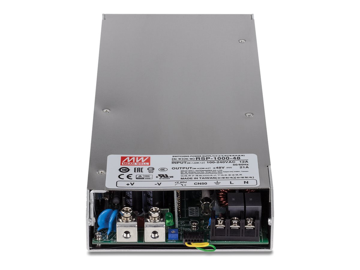 TRENDnet TI-RSP100048, 1000W, 48V DC, 21A AC to DC Industrial Power Supply with PFC Function