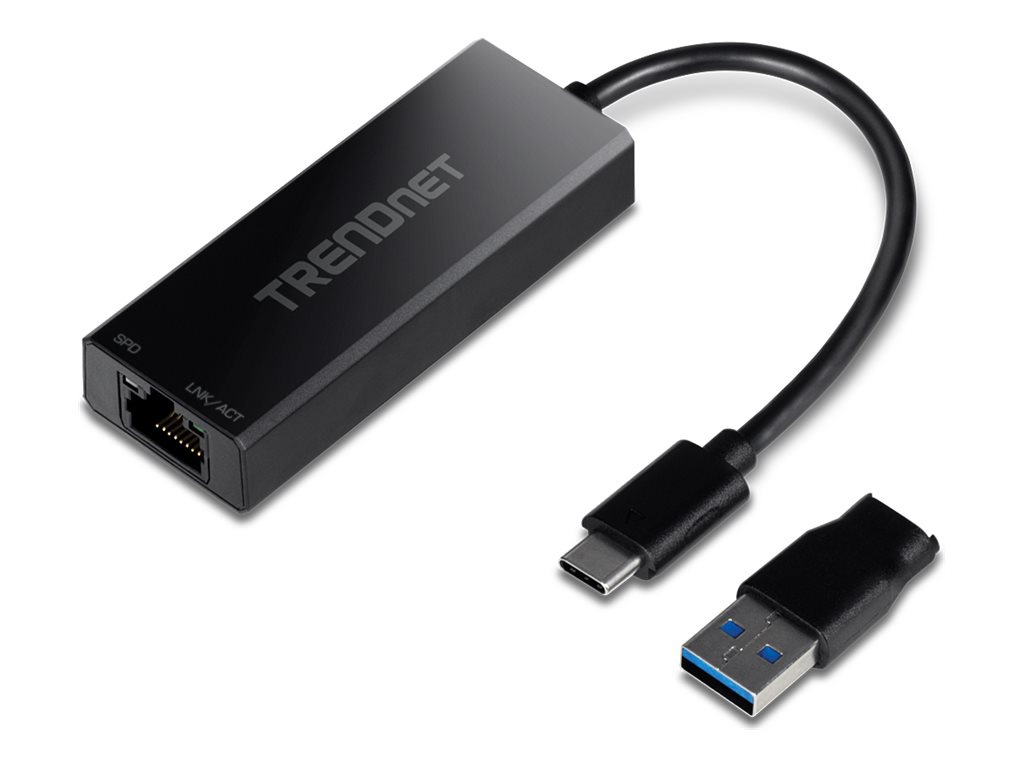 Thumbnail 2 of 20 for TRENDnet USB-C 3.1 To 2.5GBase-T Ethernet Adapter, IEEE 802.3bz 2.5GBASE-T Compliant, Supports Up to 2.5Gbps connection